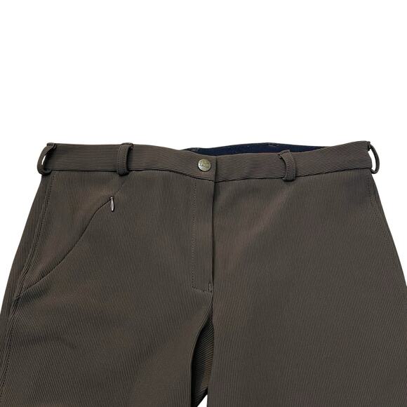 Tuff Rider Womens Breeches Size 28 Brown Knee Patch Low Rise Equestrian Ribbed - Picture 2 of 10
